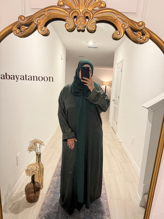 Green 2 Piece Abaya
