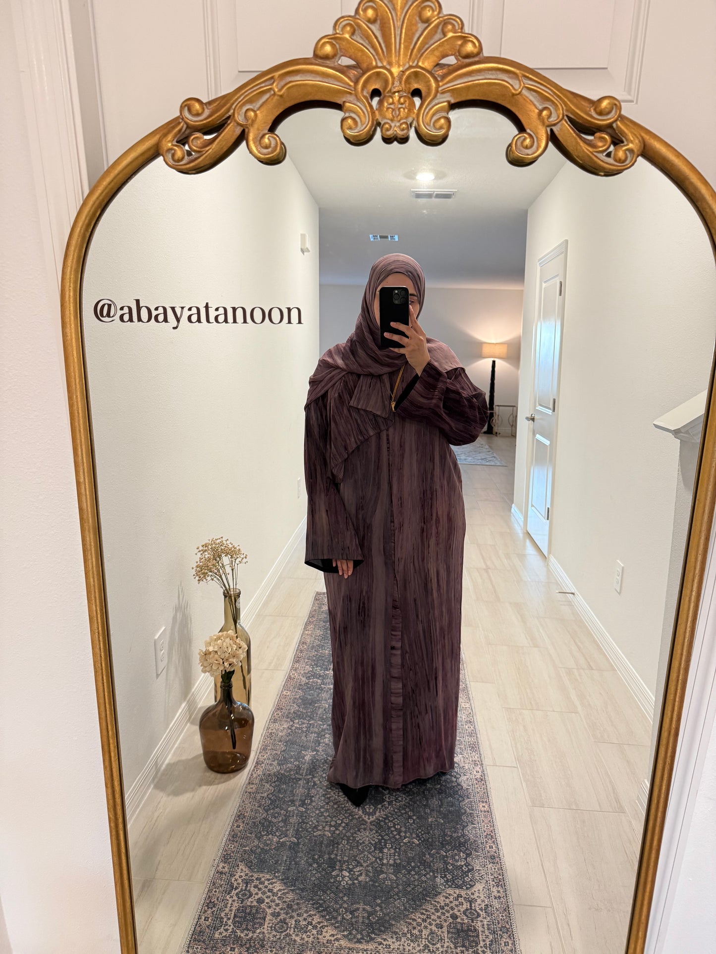 Purple Pattern Abaya