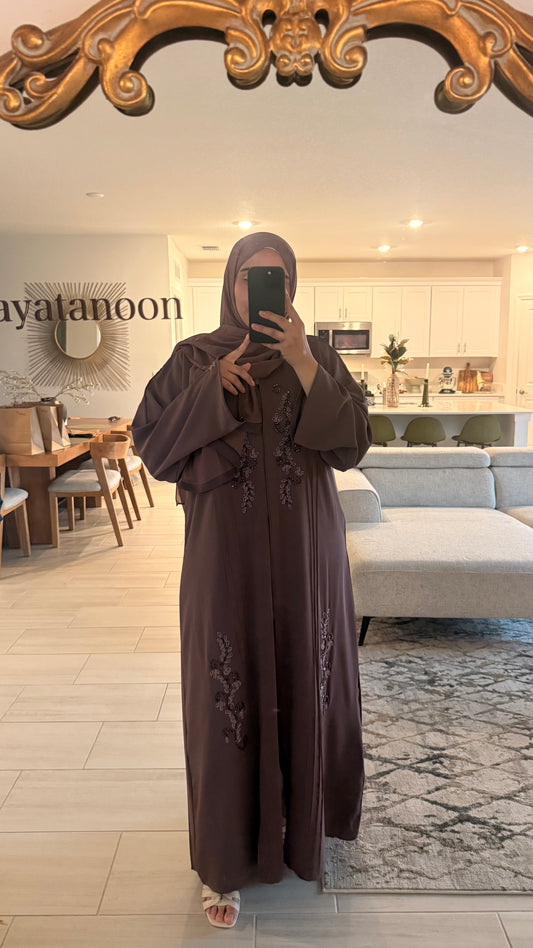 Purple Jeweled Abaya