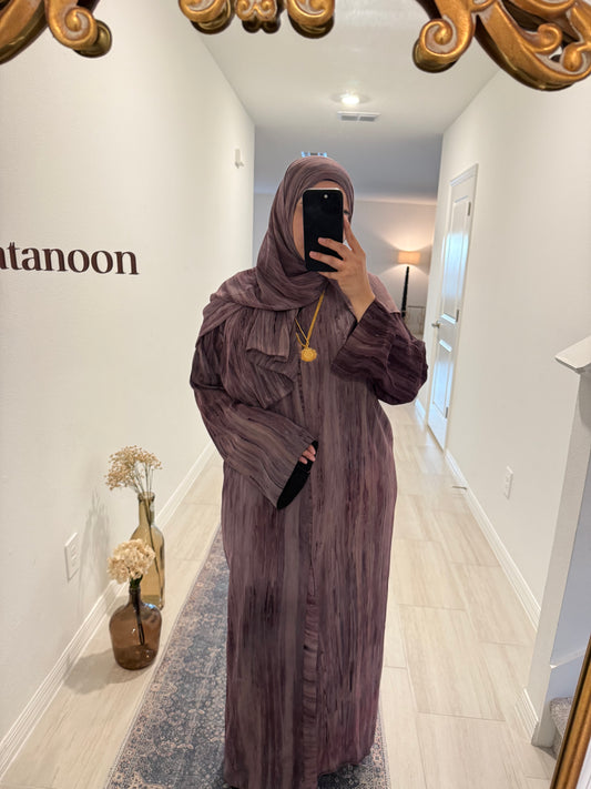 Purple Pattern Abaya