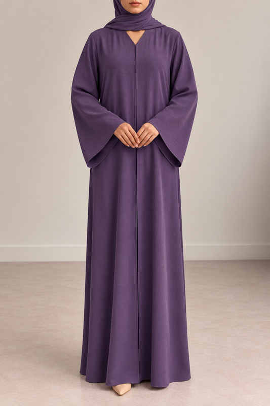 Closed Abaya Purple