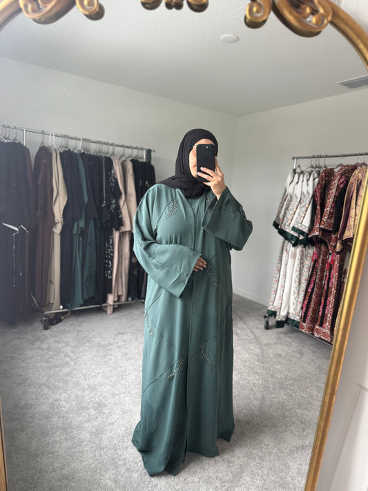 Teal Abaya (2 Piece)